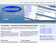 Tablet Screenshot of contentteller.com